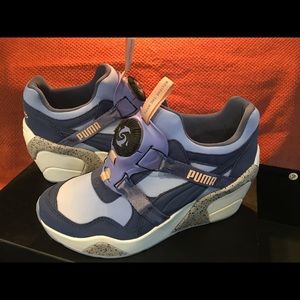 Sophia Chang Puma Trinomic Disc Wedge Sneakers